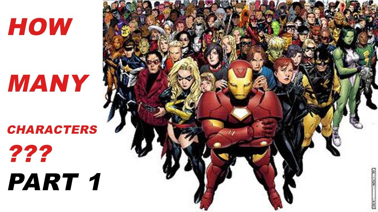 How many Marvel Characters are there? PART 1