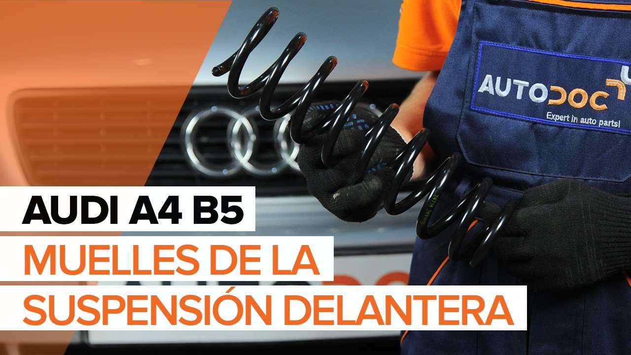 Cómo cambiar: muelles de suspensión de la parte trasera - Audi A4 B5 Avant | Guía de sustitución