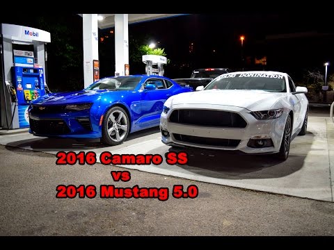 2016 Camaro SS vs 2016 Mustang 5.0