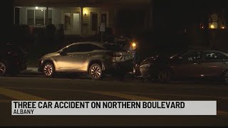 Three car accident on Northern Boulevard