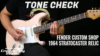 Video thumbnail for TONE CHECK: Fender Custom Shop 1964 Stratocaster Relic Limited | No Talking by Cream City Music