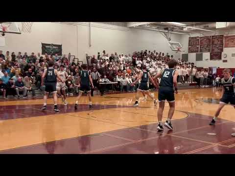 Alex Grospe hits a three