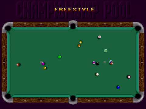Championship Pool gameplay on the Sega Genesis