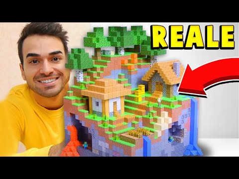 COSTRUISCO UN MINI VILLAGGIO DI MINECRAFT NELLA VITA REALE
