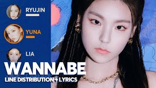 Download lagu ITZY - WANNABE (Line Distribution   Color Coded Lyrics) mp3