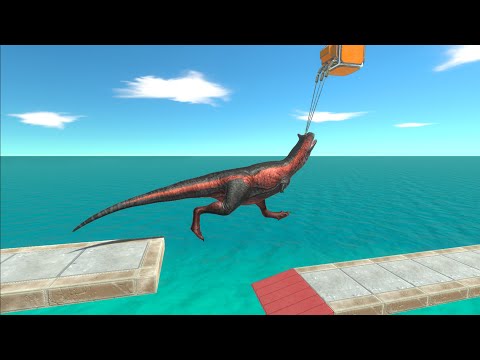 Which dinosaurs can jump over the obstacle? - Animal Revolt Battle Simulator