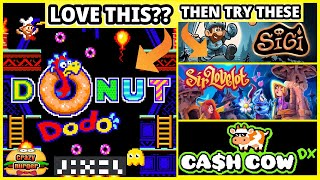 Love Evercade Donut Dodo? Then Try Pixel Games other titles - SIGI, Sir Lovelot & Ca$h Cow DX!