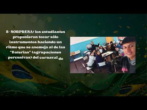 Proyecto "Bateria" (agrupación percusiva brasileña) - 5to año - Escuela Nº 34 Raúl Basílio Díaz