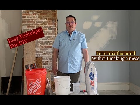 How to Mix QUICKSET DRYWALL  MUD for the HOMEOWNER
