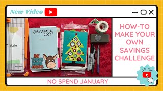 No Spend January Junk Journal Savings Challenge by TracEy Monster Savings on Etsy