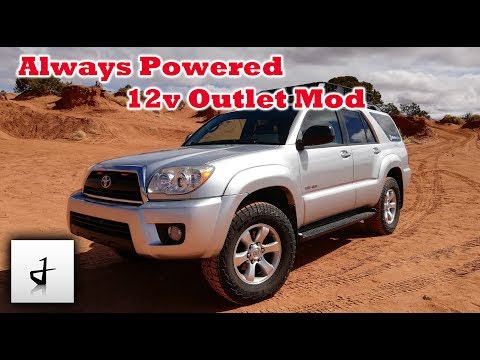 4Runner Full Time 12V Power Outlet Modification