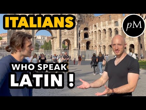 American speaks Latin with Italians at the Colosseum! 🇮🇹 Will they understand? part 1
