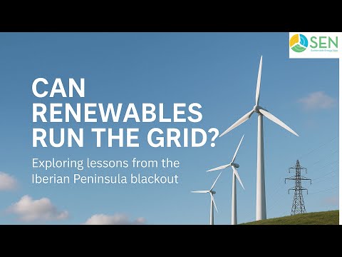 Can Renewables Run the WA Grid? – Lessons from the Iberian Peninsula Blackout
