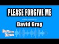 David Gray - Please Forgive Me (Karaoke Version)