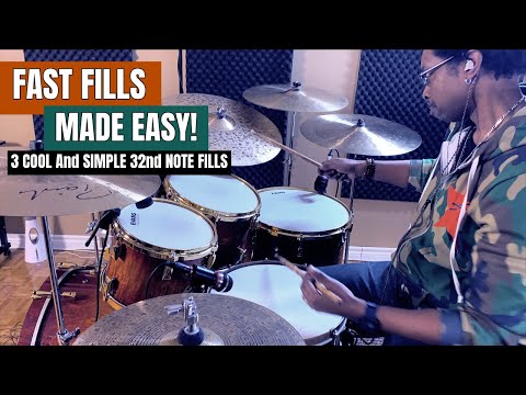 3 Cool And Simple 32nd Note Fills! 🔥