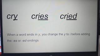 Inflectional Endings
