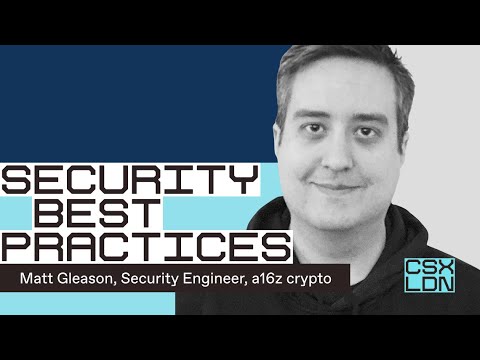 Security best practices: the front end process with Matt Gleason