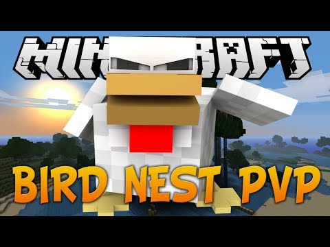 MINECRAFT: BIRD NEST PVP "INVISIBLE WARRIOR!" w/Preston, Nooch, and Taz!