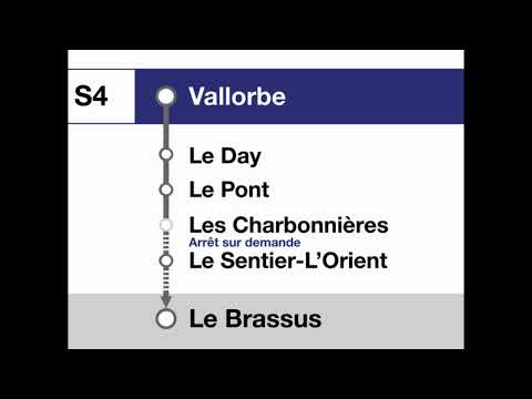 annonces CFF » S Vallorbe — Le Brassus (2023) | RER Vaud | SLBahnen