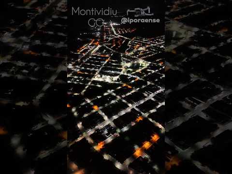 MONTIVIDIU GOIÁS, PROJETO VISÃO AÉREA - VISTA NOTURNA DA CIDADE 03.