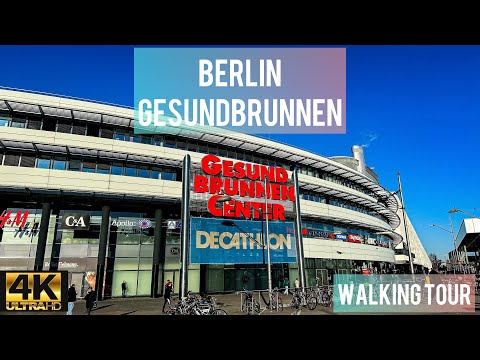 Berlin Walk Tour : A amazing walking tour in Gesundbrunnen in 4k | HDR