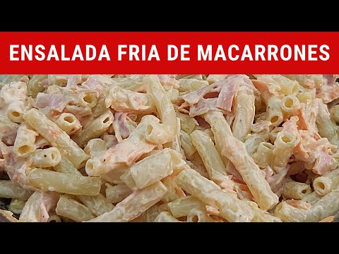 Ensalada fría de macarrones.- RecetasdeLuzMa