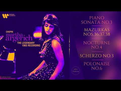 Chopin by Martha Argerich - Piano Sonata No.3, Scherzo No.3, Polonaise Heroique (ref.rec.1965)