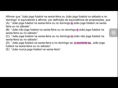 Raciocínio lógico (Instituto AOCP-2020)