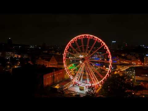 Gdańsk Old Town NIGHT | 4K 60FPS | DJI MINI 4 PRO