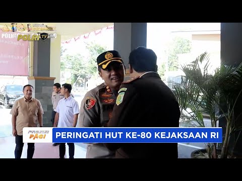 KAPOLRES PROBOLINGGO BERI KEJUTAN DI KEJAKSAAN NEGERI PROBOLINGGO SAMBUT HUT KE-80 KEJAKSAAN RI