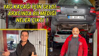 BU ARABA AYDIN’DAN BURSAYA NASIL GELMİŞ !! (Golf 4 1.6 Motor Yağ Kaçağı-Ön Takım