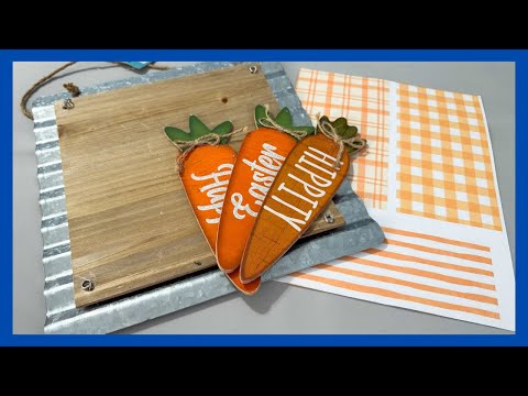 Carrot Wall Hanger DIY || Spring Decor DIY || Just 1 Quick Craft 