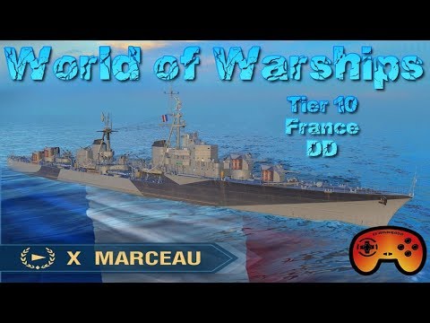 Marceau T10/France/DD angespielt in World of Warships Deutsch/German