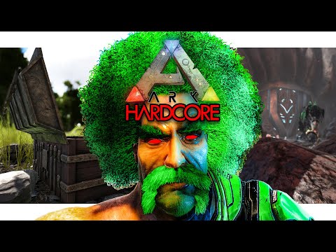 I Survived 100 Days ARK HARDCORE on The Island w/ OFFICIAL RATES