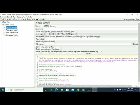 JSR 223 Sampler Overriding Response Status and Response Body