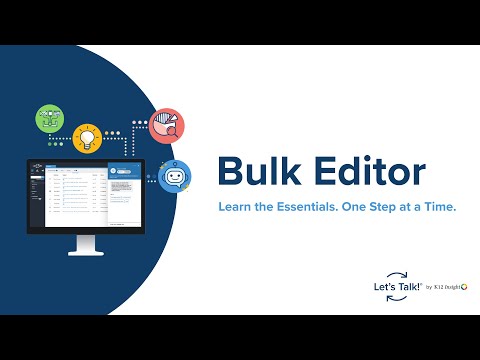 Video Gallery 1 How to Use the Bulk Editor