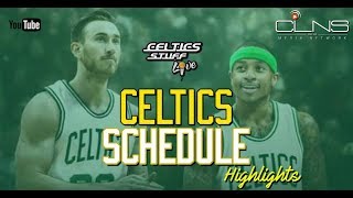 DEEP DIVE: Celtics SCHEDULE Highlights + NEW Coporate Logos on Uniforms - CELTICS STUFF LIVE