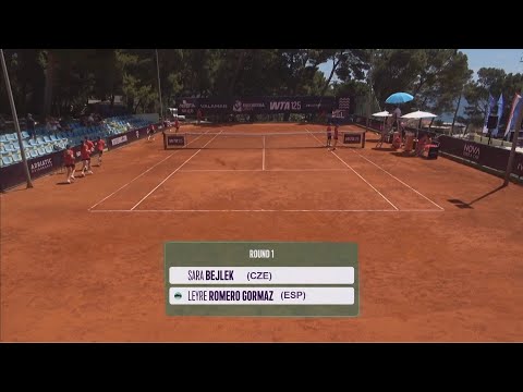 Sara Bejlek (CZE) vs Leyre Romero Gormaz (ESP)  -  Game, Set and Match Points