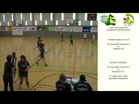 Handball Spielunion WJC 42: 8 SV Grün Weiß Schwerin III vs. Vellahner SV
