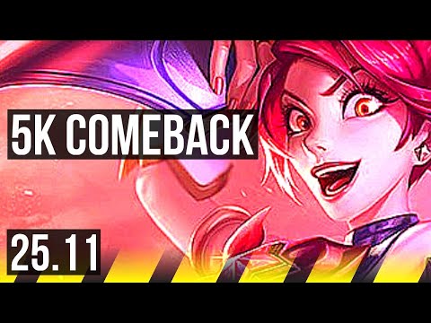 JINX & Zyra vs SAMIRA & Nautilus (ADC) | Comeback, 11/4/15, Godlike, 500+ games | EUW Master | 25.11