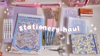 huge black friday stationery haul! 🎀 ft. journalsay 🌸  aesthetic stickers, binders, pens, sketchbook