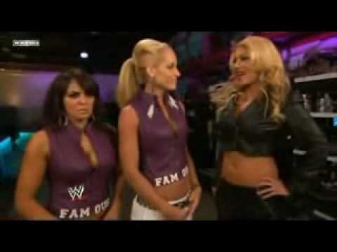 WWE Smackdown 6/18/10 - Michelle McCool, Layla El, Kaval, & Rosa Mendes Backstage