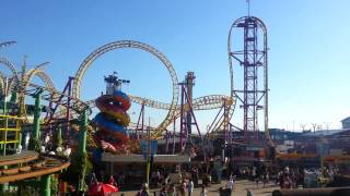 preview picture of video 'Adventure Island at Southend-on-sea, 3 days after flooding'