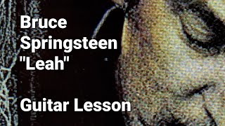 Bruce Springsteen - &quot;Leah&quot; - EASY acoustic guitar lesson