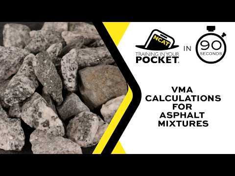 VMA Calculations in Asphalt Pavements video thumbnail