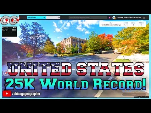Geoguessr Speedrun - United States Perfect Score in 6:56! (Former World Record)