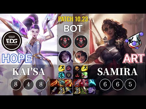 EDG Hope Kai'Sa vs RJ Art Samira Bot - KR Patch 10.23