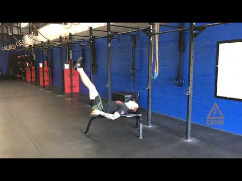 Bench Lying Straight Leg Raises