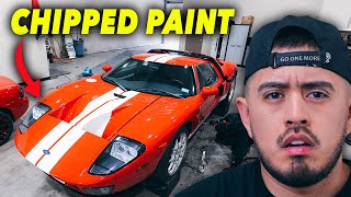 Removing 18 Year Old Brittle PPF on a Ford GT (We Chipped The Paint)