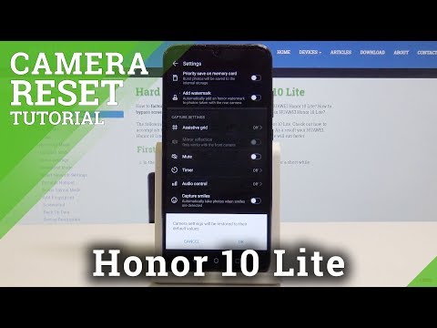 How to Reset Camera in Honor 10 Lite - Restore Default Settings